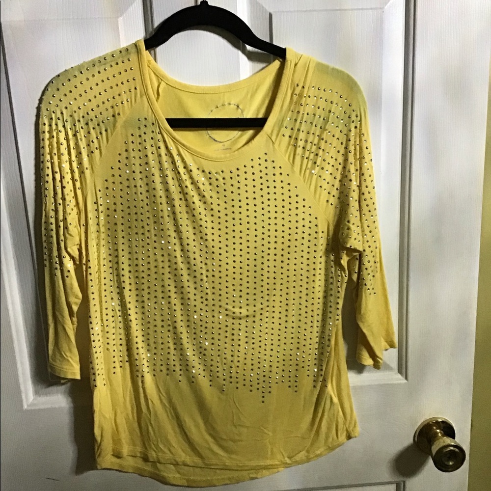 Yellow sparkle shirt